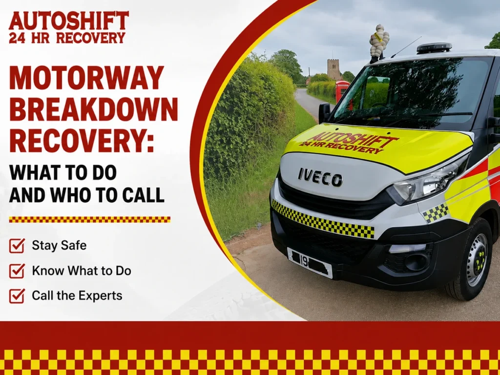 Motorway Breakdown Recovery- What to Do and Who to Call